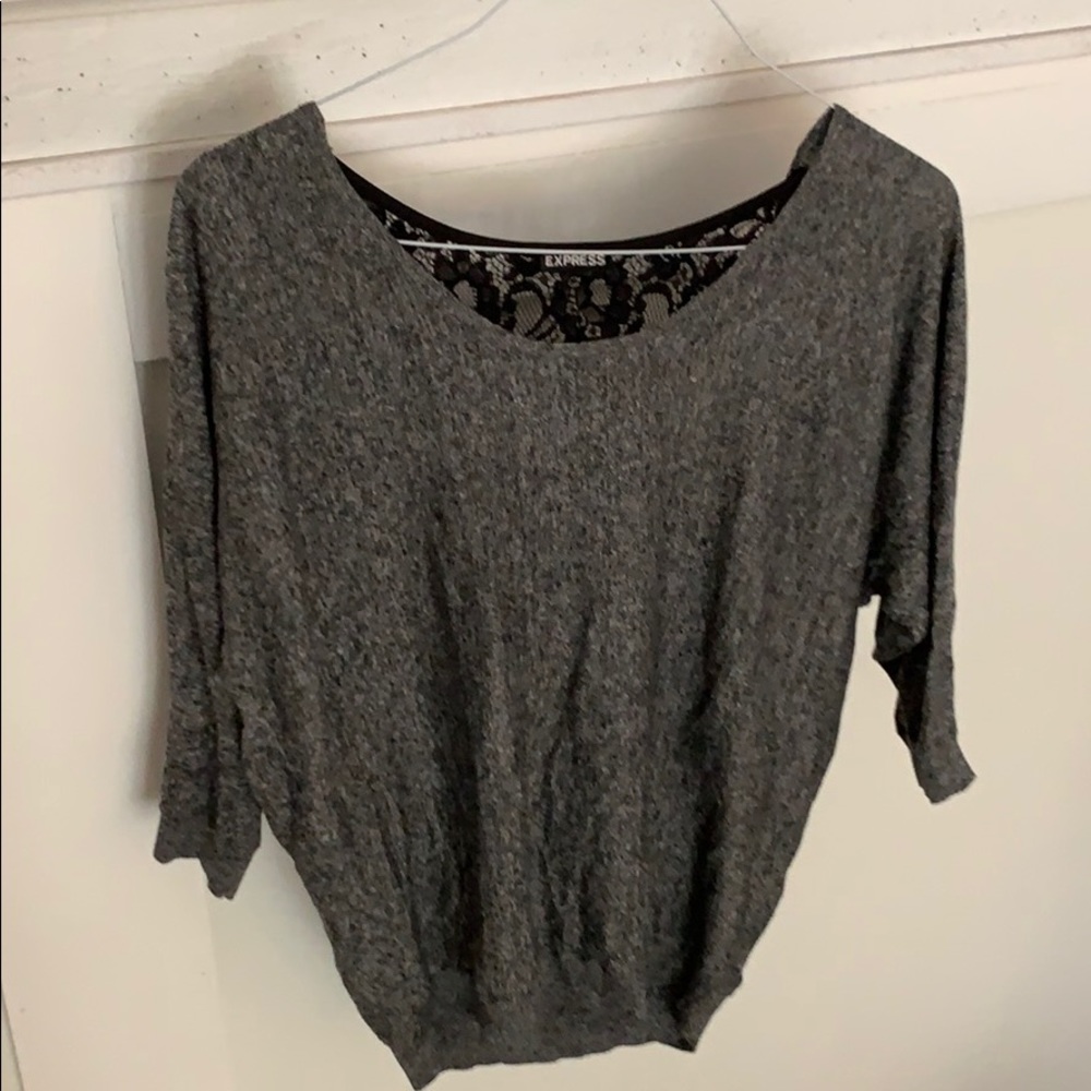 Express quarter sleeve sweater shirt